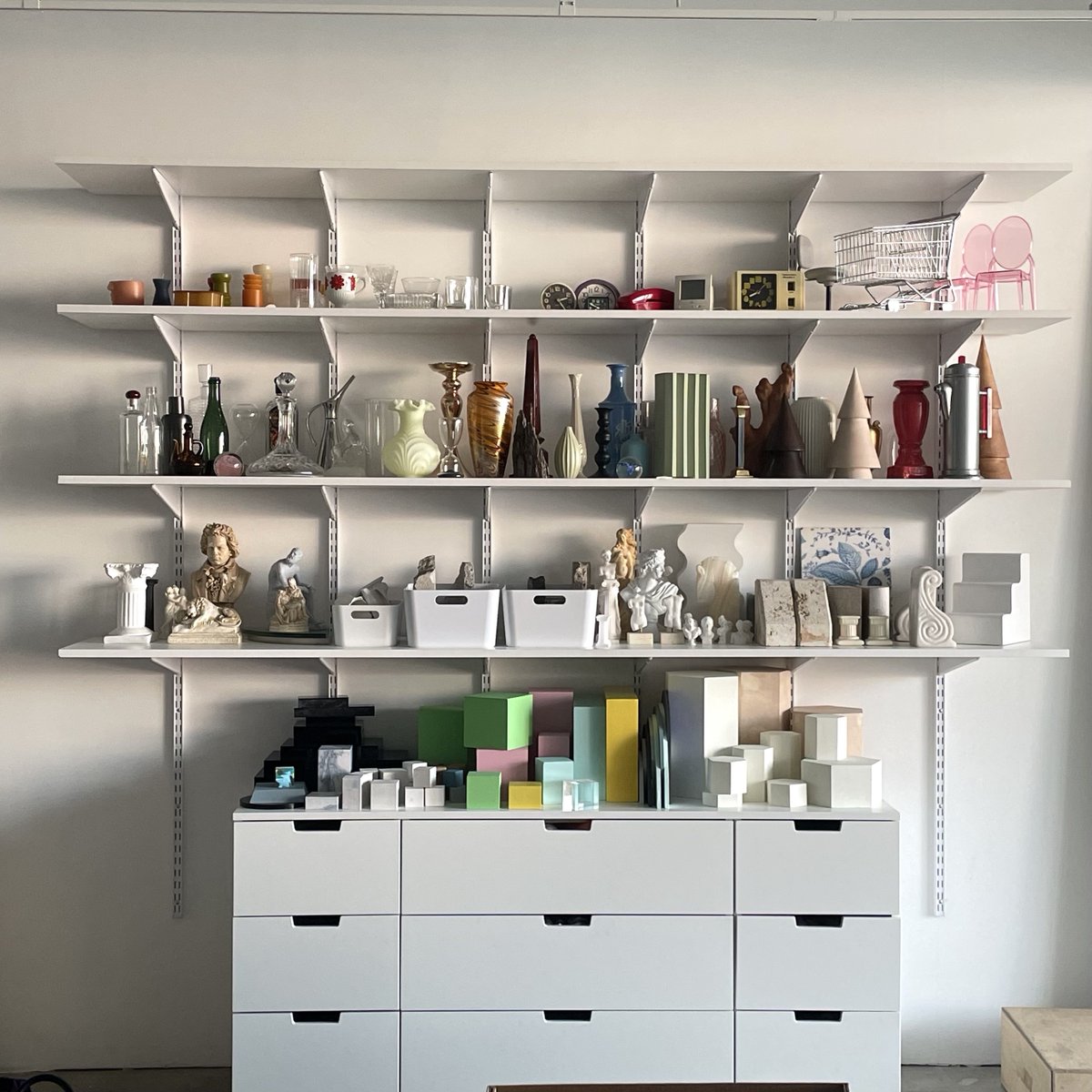 Prop wall in the new studio is looking good! <a href="/studiohmvd/">Studio HMVD</a>