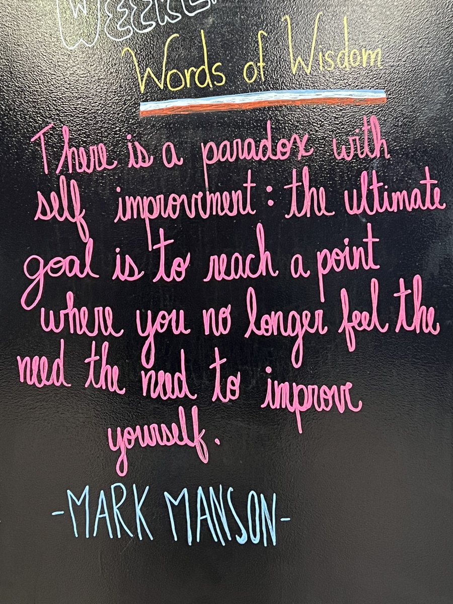ThorndaleAF's tweet photo. This week's words of wisdom: "there is a paradox with self improvement: the ultimate goal is to reach a point where you no longer feel the need to improve yourself." Creating healthy habits is a great first step to starting a healthy lifestyle.
#motivation #motivationalquote https://t.co/SURVuWhIuH