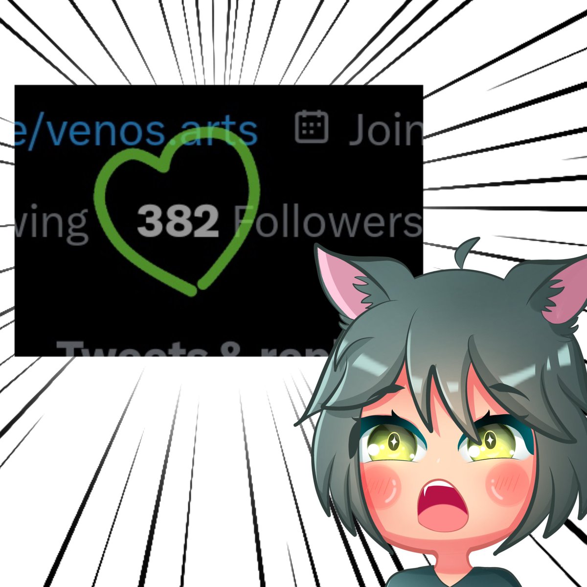 ArtsVenos's tweet photo. I'M SPEECHLESS!! honestly guys you made me feel so happy!! 🥺 the amount of love i received in my last tweet was unbelievable!! 💚💚 thank you all for your support I love you!! Gimme headpats daily okay? 
#Vtuber #Vtubers #ENVtuber https://t.co/l0zEpqT2bB