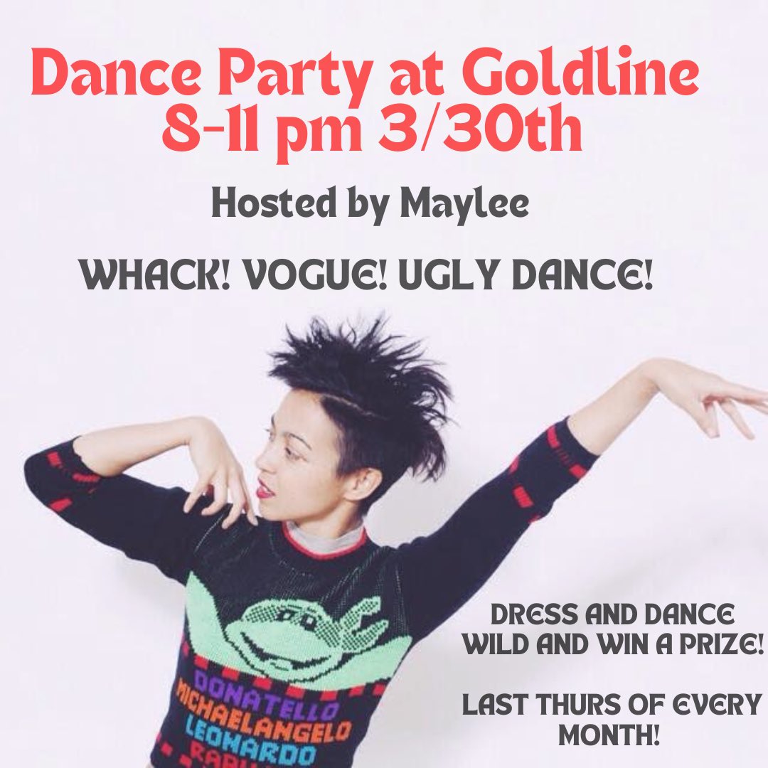 PARTY PEOPLE! Come on out! I’ll hosting/djing a monthly event (last thur of every month) a dance party! All styles welcomed @goldlinebar 8-11pm March 30th in highland park. We’re looking for costumes, wild moves and a whole lotta jammin out goat style!