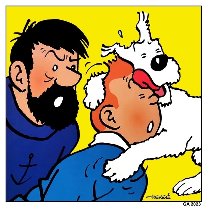 That humpday feeling 🐶👅😋 

#tintincomics #tintinadmirers #tintinews #planètetintin #tintinoclubdesamis #lesamisdetintin #resinfigure  #tintinmania #theadventuresoftintin #dogsofinstagram #dogkisses #doglover #dogs #dog