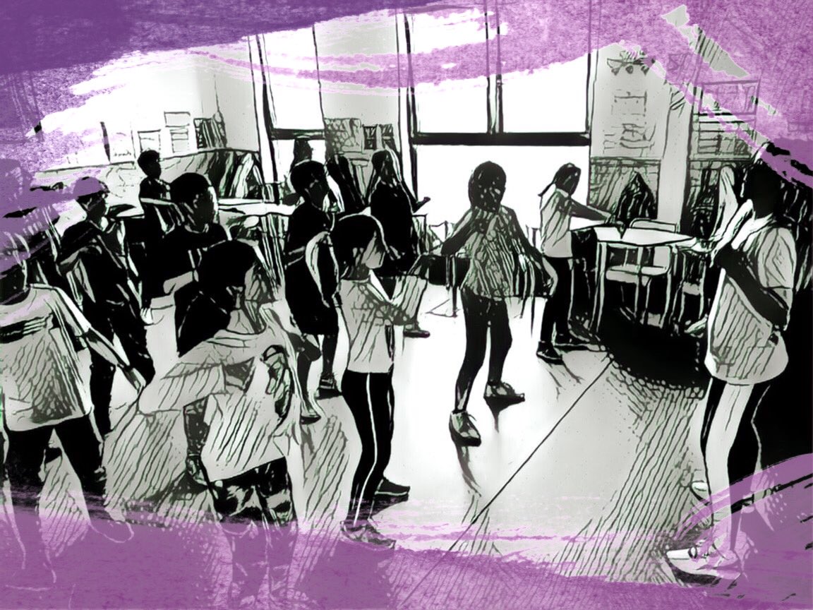 raul_azanon's tweet photo. Sesión de #HipHop en #5Primaria @EscuelaIdeo    #VIIISemanaDelArte Gracias al profesorado por compartir sus talentos artísticos y a los patrocinadores por su apoyo #Aleis #BLRabogados #Estudiomh10 @viajeteca_net @FundEscuelaIDEO #ValorARTE #EducacionNoSinArtes https://t.co/zNRwgaAikN
