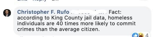 deuceohsixx's tweet photo. Rufo commenting on a #SafeSeattle post from 2019. https://t.co/MEprSvLNIl