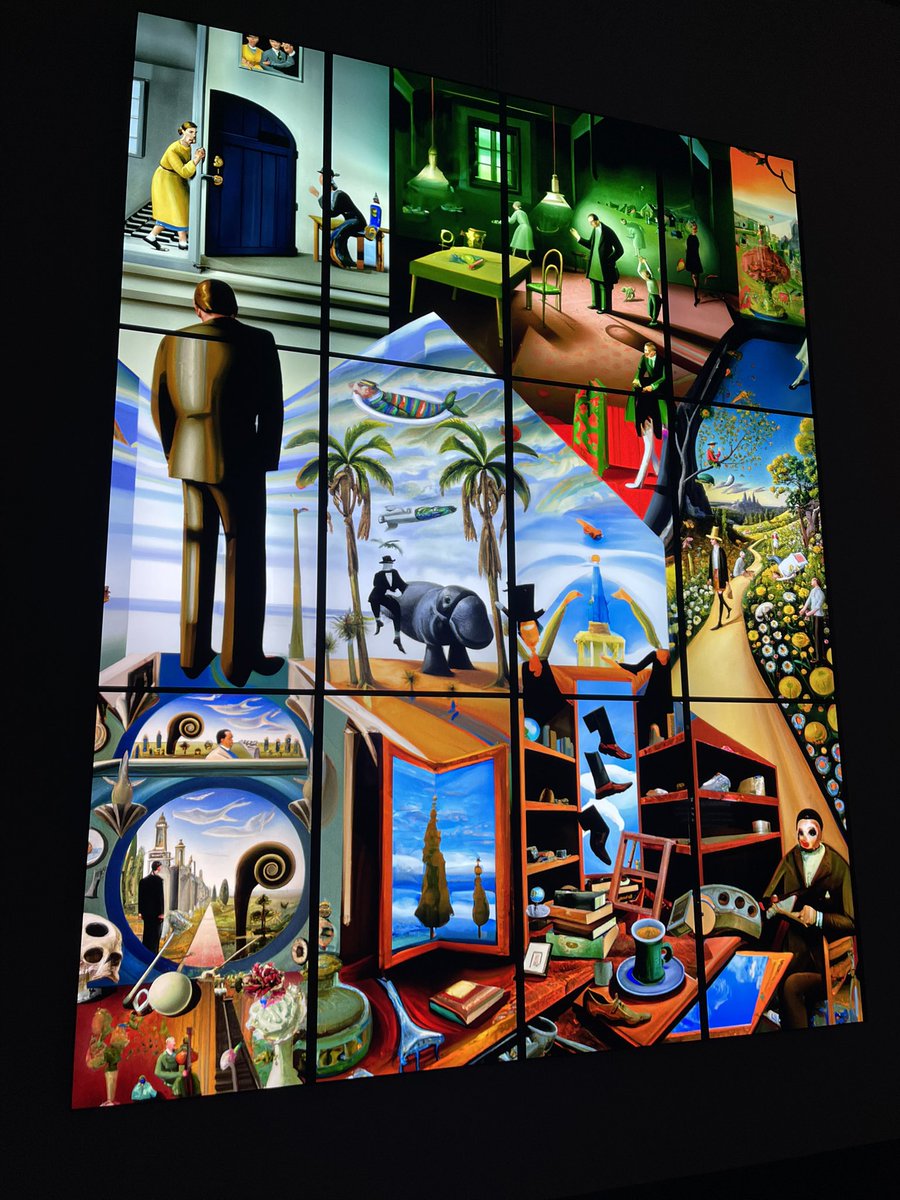 charlotte_dune's tweet image. Behold the surreal group Ai art I created with five other people based on dream visualizations and text at the Dalí museum in St Pete, FL today. 

What a fun time. 
My contribution was the falling shoe 👞 room. 

#thedali #dalle2
