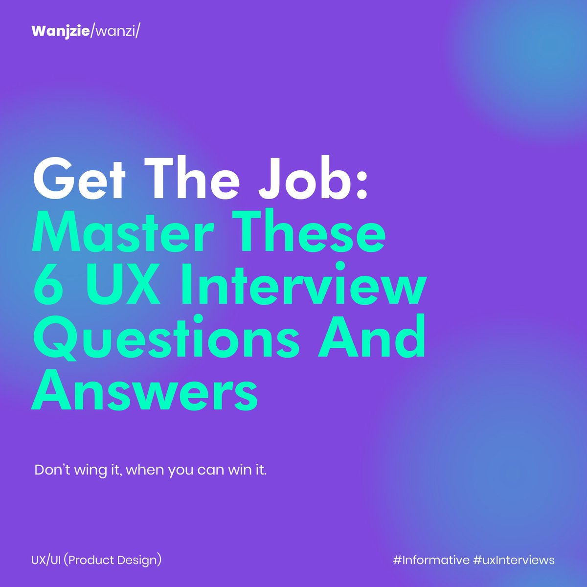 wanjzie_'s tweet image. Pt1
#ux #ui #uxinterview #productdesign