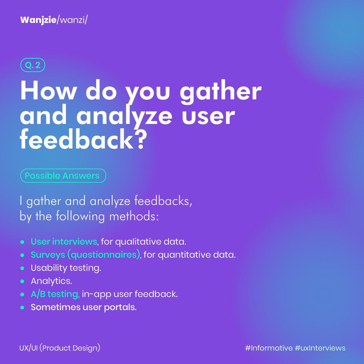 wanjzie_'s tweet image. Pt1
#ux #ui #uxinterview #productdesign