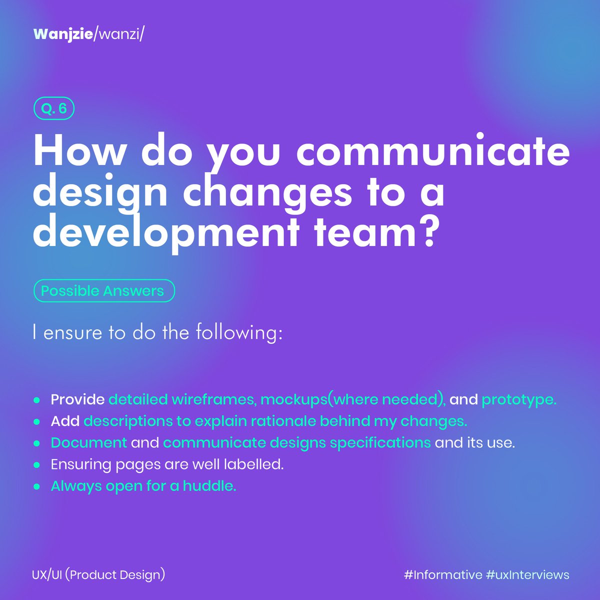 wanjzie_'s tweet image. Pt2
#ux #ui #uxinterview #productdesign