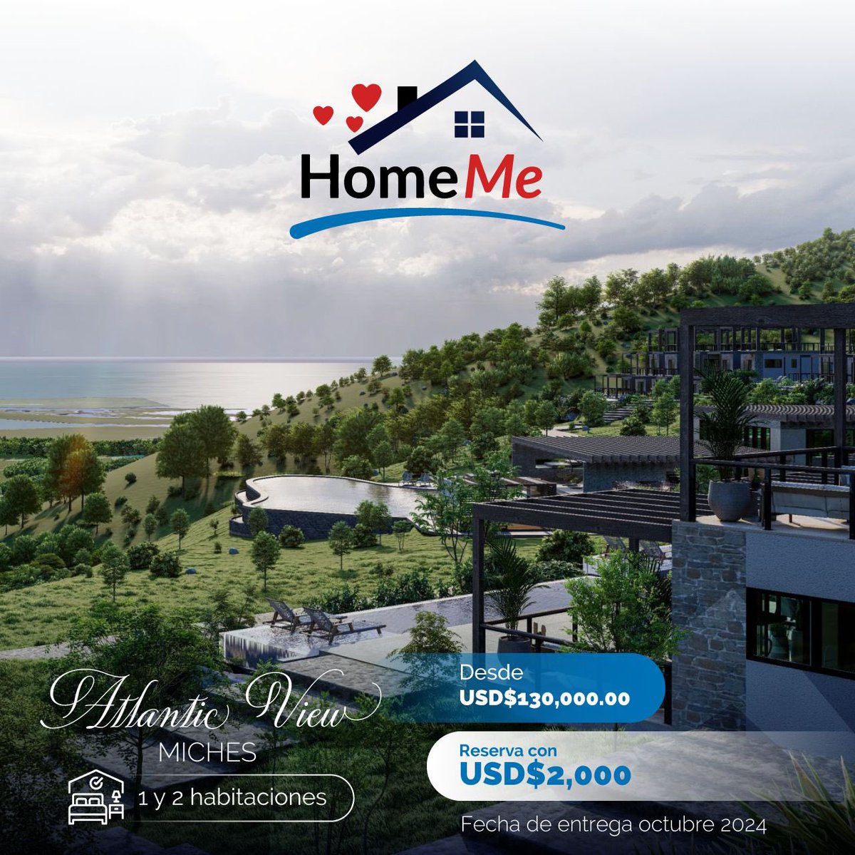 HomeMeRealty's tweet photo. 🇩🇴Miches🇩🇴

Apartamentos de 1 y 2 habitaciones .

💰 Excelente Inversión 
- Precio: US$ 130,000.00
Amenidades:
Piscina infinity para adultos 
Gimnasio al aire libre y techado.
Moderna Casa Club
Restaurantes
Zona deportiva
Amplias áreas verdes
Sendero ecológico
Parques infantiles https://t.co/qBkKpu13xO