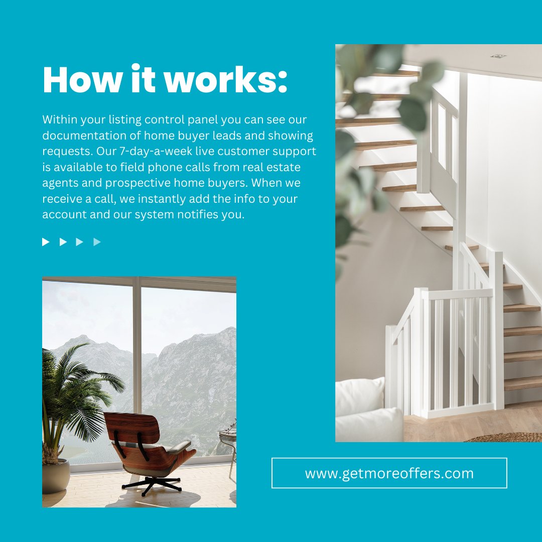 GetMoreOffers's tweet image. Looking for a stress-free way to sell your home? Look no further than GetMoreOffers.com! Our innovative platform and experienced agents make the process simple and easy. #StressFreeSelling #InnovativePlatform #ExpertAgents