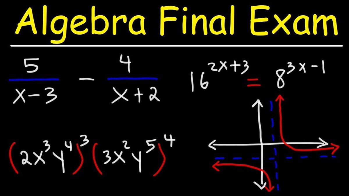 OrgoChemTutor21's tweet photo. Algebra Final Exam Review:
https://t.co/An3dt391MP
Full 3 Hour Video:  https://t.co/zJoY3tV2pc https://t.co/SShJthM5xk