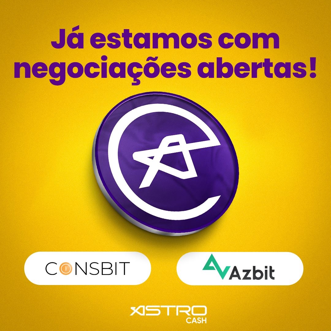 yupaycrypto's tweet photo. É oficial: já estamos com negociações abertas nas exchanges Coinsbit e Azbit! #astrocash #token #corretoras #exchanges #coinsbit #azbit #negociacao https://t.co/aRwoFGcAQY