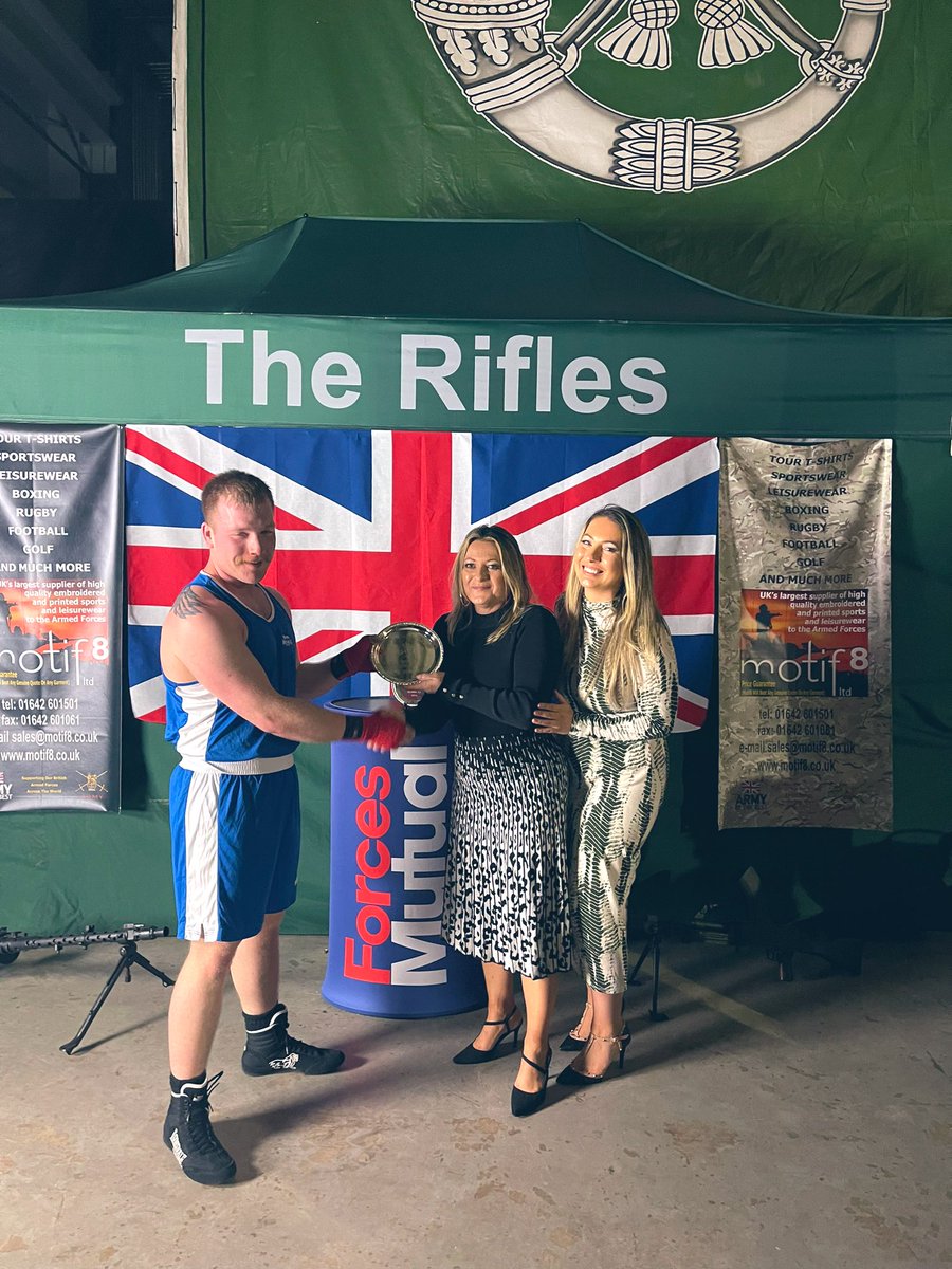 MalloryAKerr's tweet photo. Massive well done to all boxers at the 2nd Battalion, The Rifles Inter-Company boxing championship on the 23rd March 2023 🥊🥊 wonderful evening &amp; great company! Thank you very much for hosting! @RiflesRegiment @ForcesMutual  proud sponsors https://t.co/oG8Hn5V34P