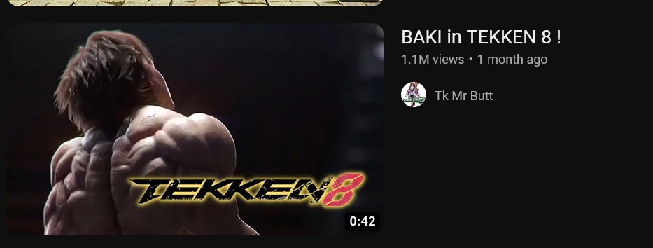 Dream but without the allegations on X: Only for Tekken can you see a fake  video that says Baki is in the game and collect a million views   / X