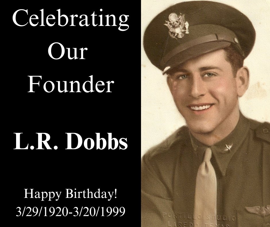 DobbsPumps's tweet photo. On what would've been his 103rd birthday, we celebrate our founder, L.R. Dobbs. https://t.co/54iv0obWV3