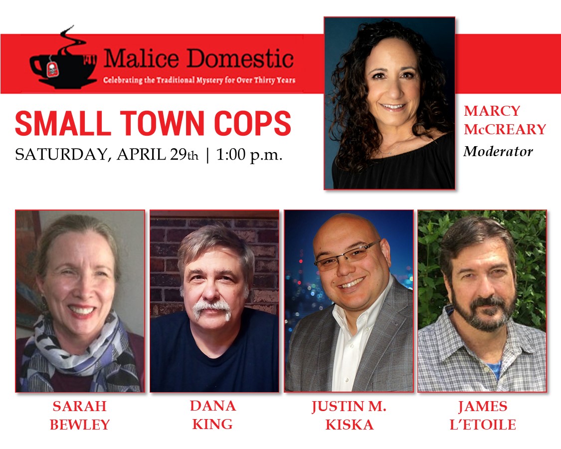 The annual @Malice_Domestic Mystery Conference is coming up at the end of April and I'm looking forward to being on the panel discussing small town cops this year!