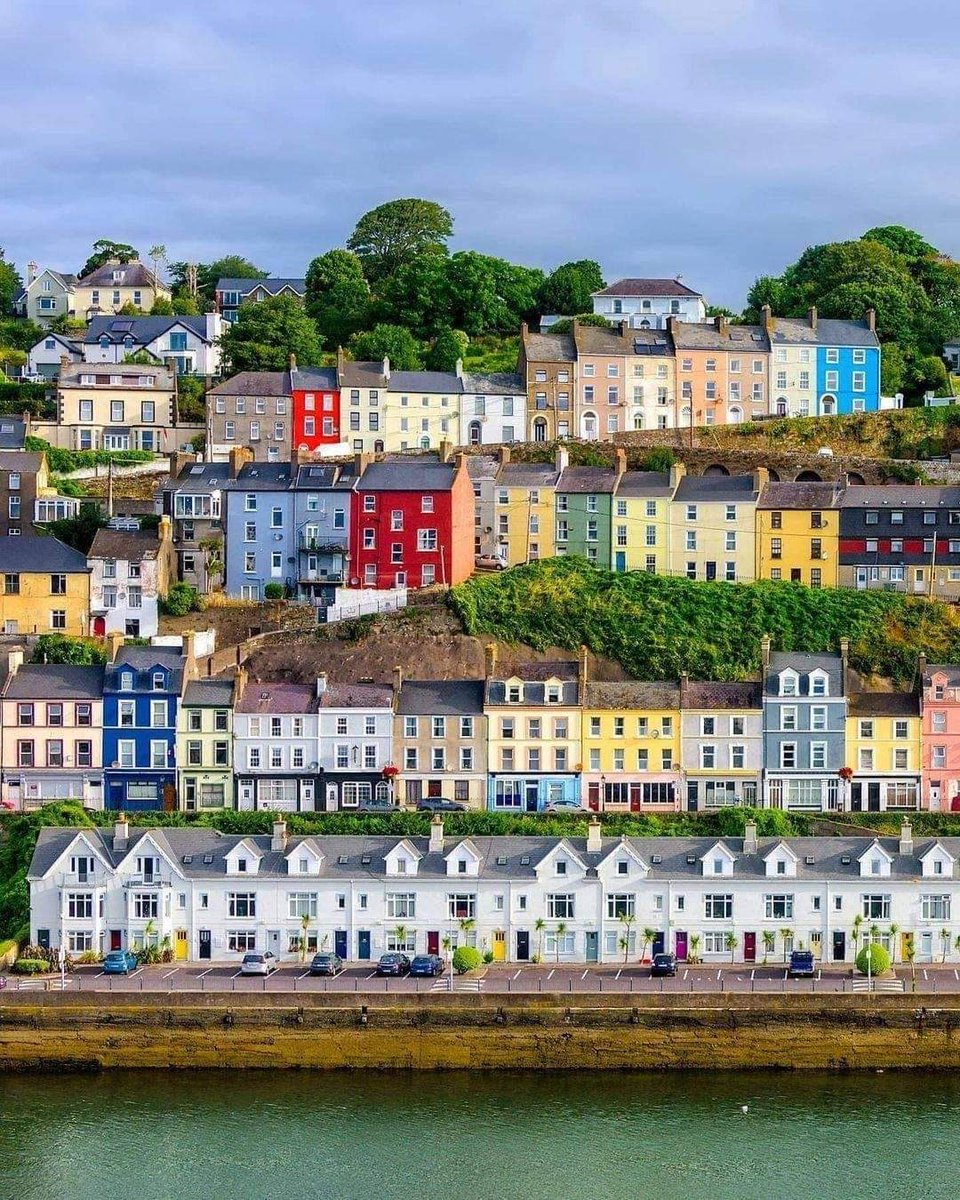 Stacked with colour! Aren't these homes in Cobh just the most candy-coloured collection of painted houses you've ever seen before ☘