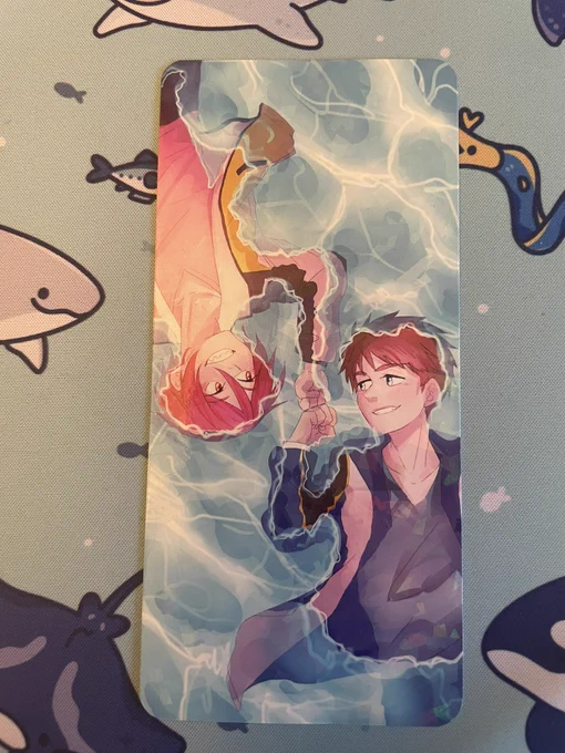 For $5, I will shove as many bookmarks you want into a bubble mailer. more pics in replies#makoharu #sourin #reigisa #natsunao #swimminganime 