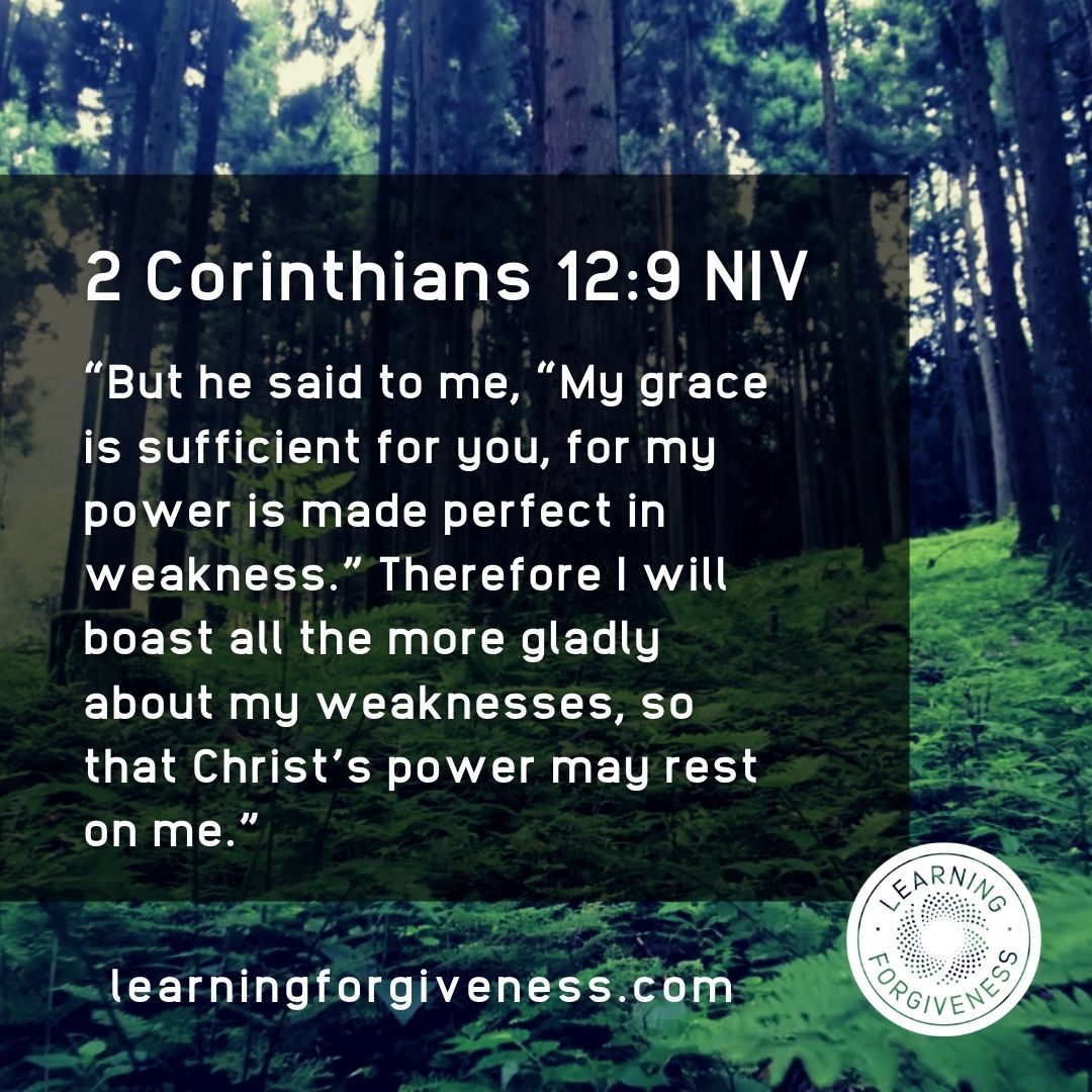 learningforgive's tweet image. 2 Corinthians 12:9 NIV says "But he said to me, "My grace is sufficient for you, for my power is made perfect in weakness." Therefore I will boast all the more gladly about my weaknesses, so that Christ's power may rest on me. We can take comfort in His power made perfect.