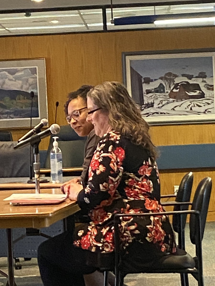 Advocacy is a huge part of what we do as teacher-librarians. Here I am with @KDavidson_TDSB at 5050 Yonge with a room full of Trustees delegating about why school libraries and the role of the TL is critical to the school community. Here's hoping it resonated. #ONSchoolLibraries