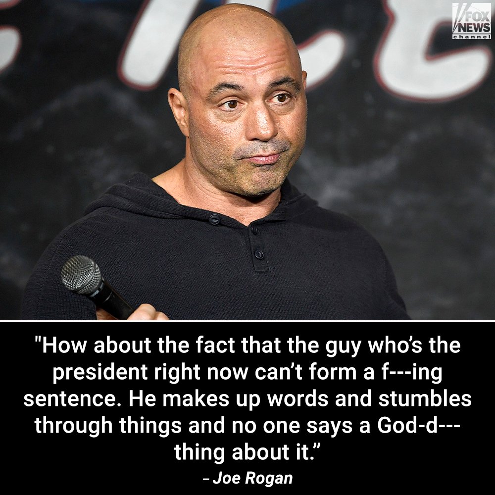 FoxNews's tweet image. 'PROPAGANDA MACHINE': Joe Rogan blasts the media for not covering Biden's missteps, claims it's lost "its hold over the narrative." fxn.ws/3M01MQe