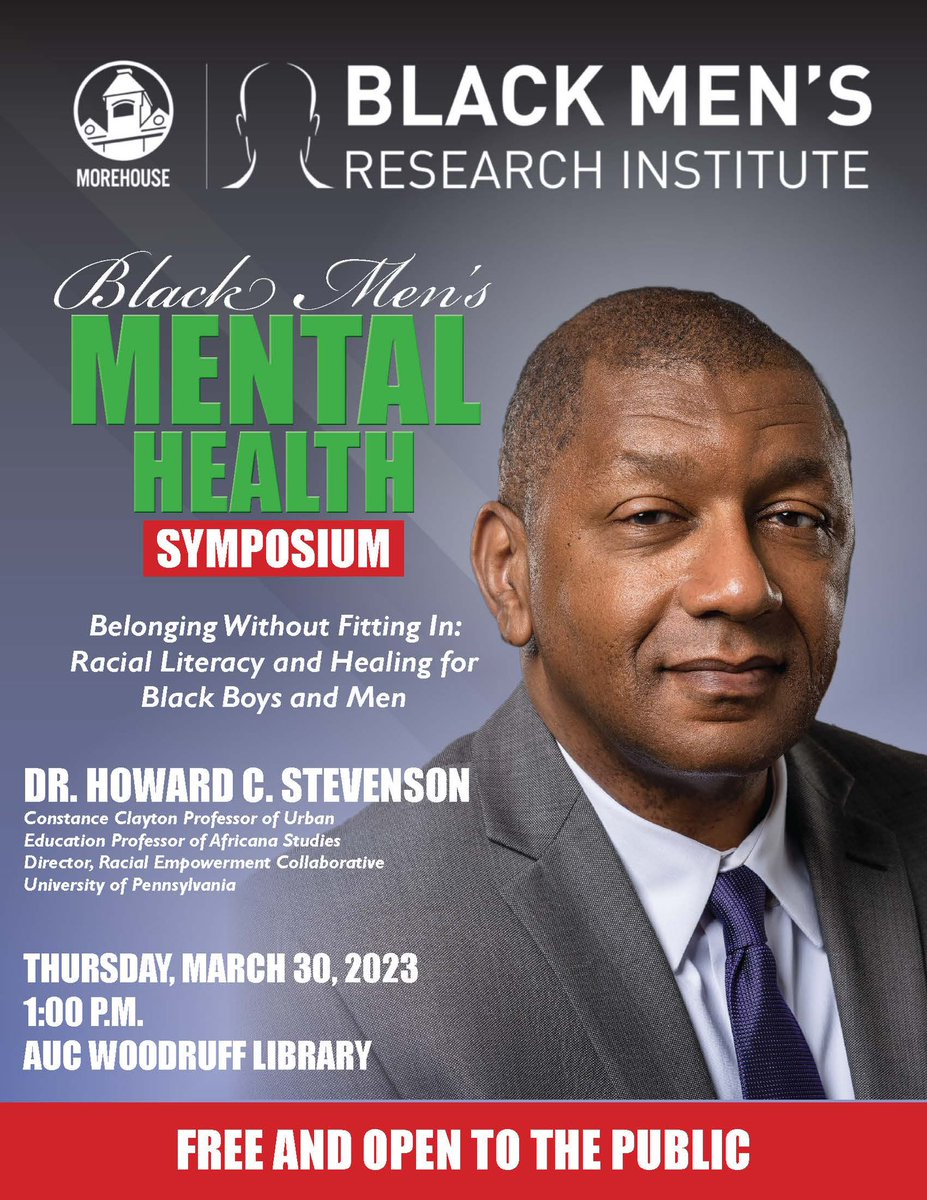 Morehouse Black Men's Research Institute tweet media