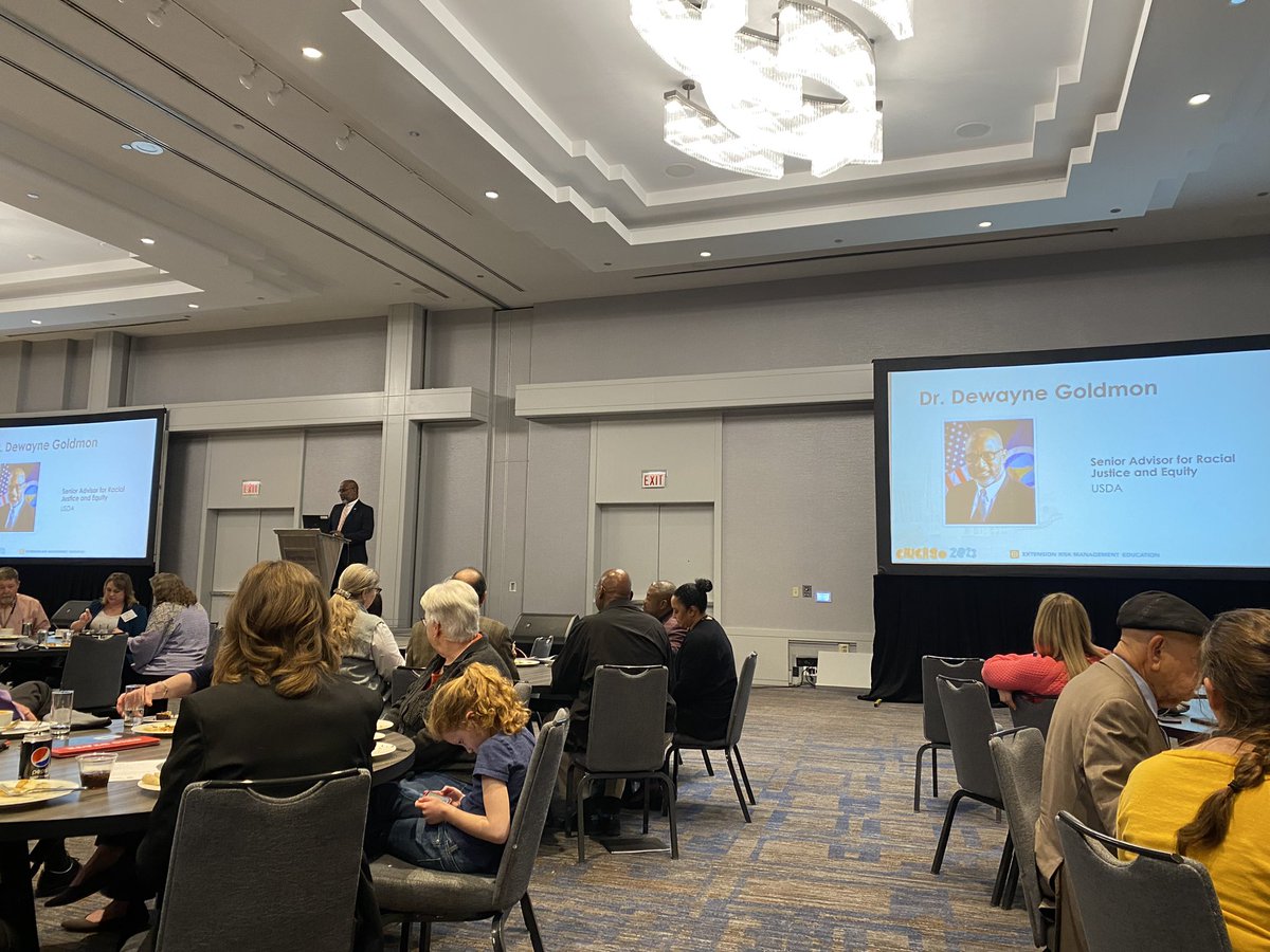 Wow! Inspiring! Dr. Dewayne Goldmon. A third generation soybean and rice farmer from Arkansas. Recently, Executive Director of National Black Growers Council, and now, Senior Advisor to USDA Director Tom Vilsack for Racial Equity. #ERME #Chicago