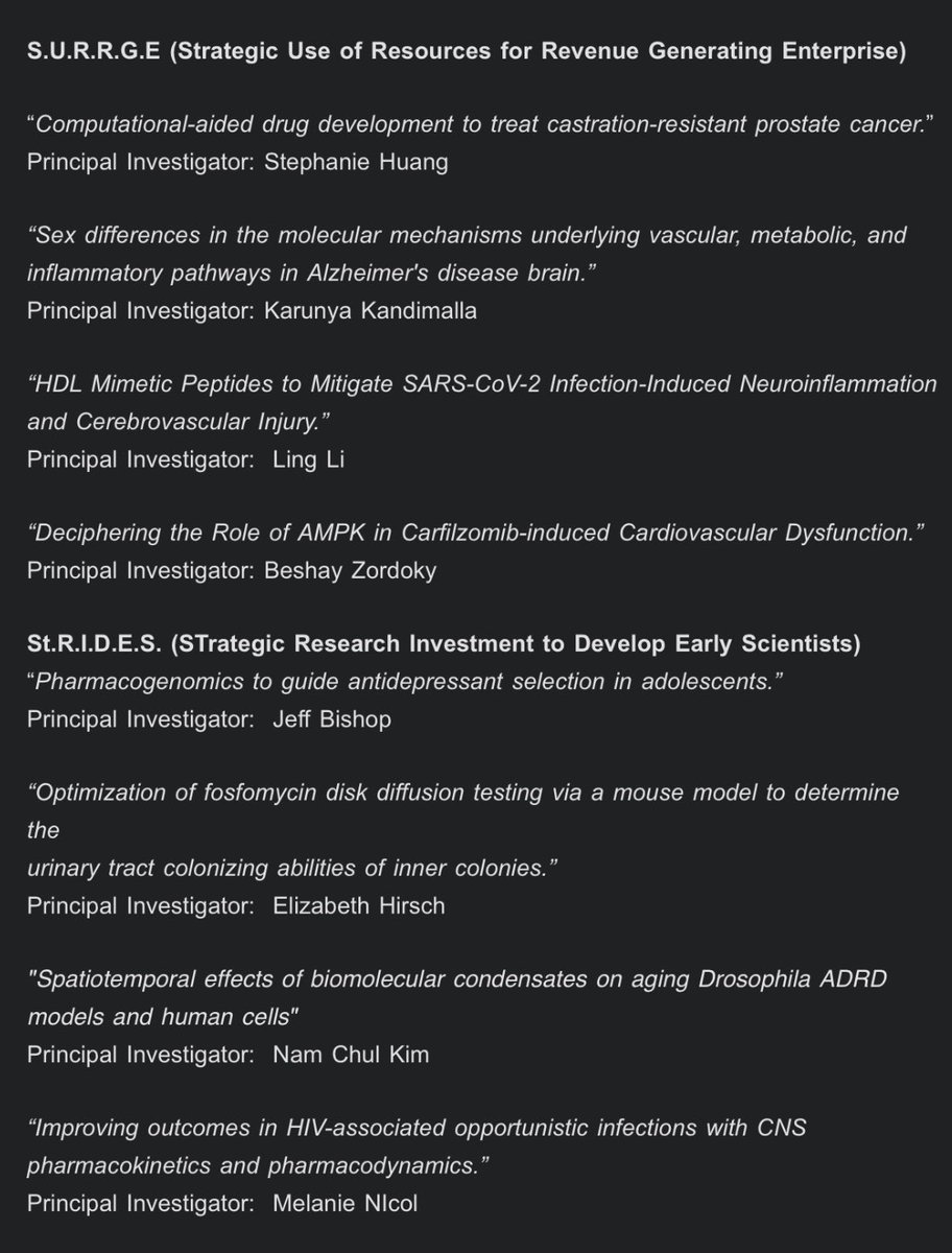 UMN Experimental and Clinical Pharmacology tweet media