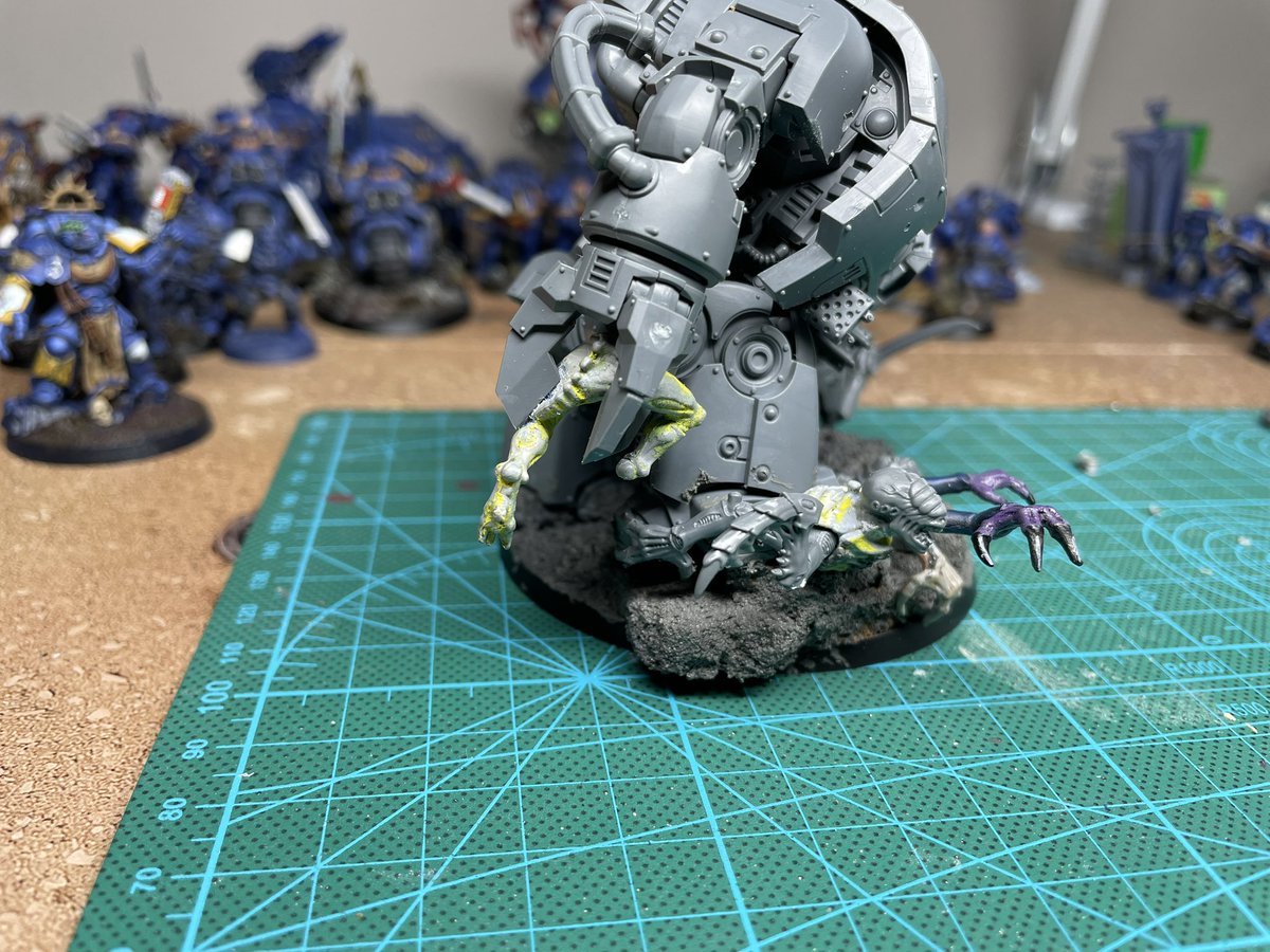 ryebread_minis's tweet photo. Keeping up the dread &amp; nid carnage that captured me as a kid. Def wont be painted by the end of the month but it doesnt need to be march to work on the boys. #MarchforMacragge #ultramarines https://t.co/ByE8p1RaaH