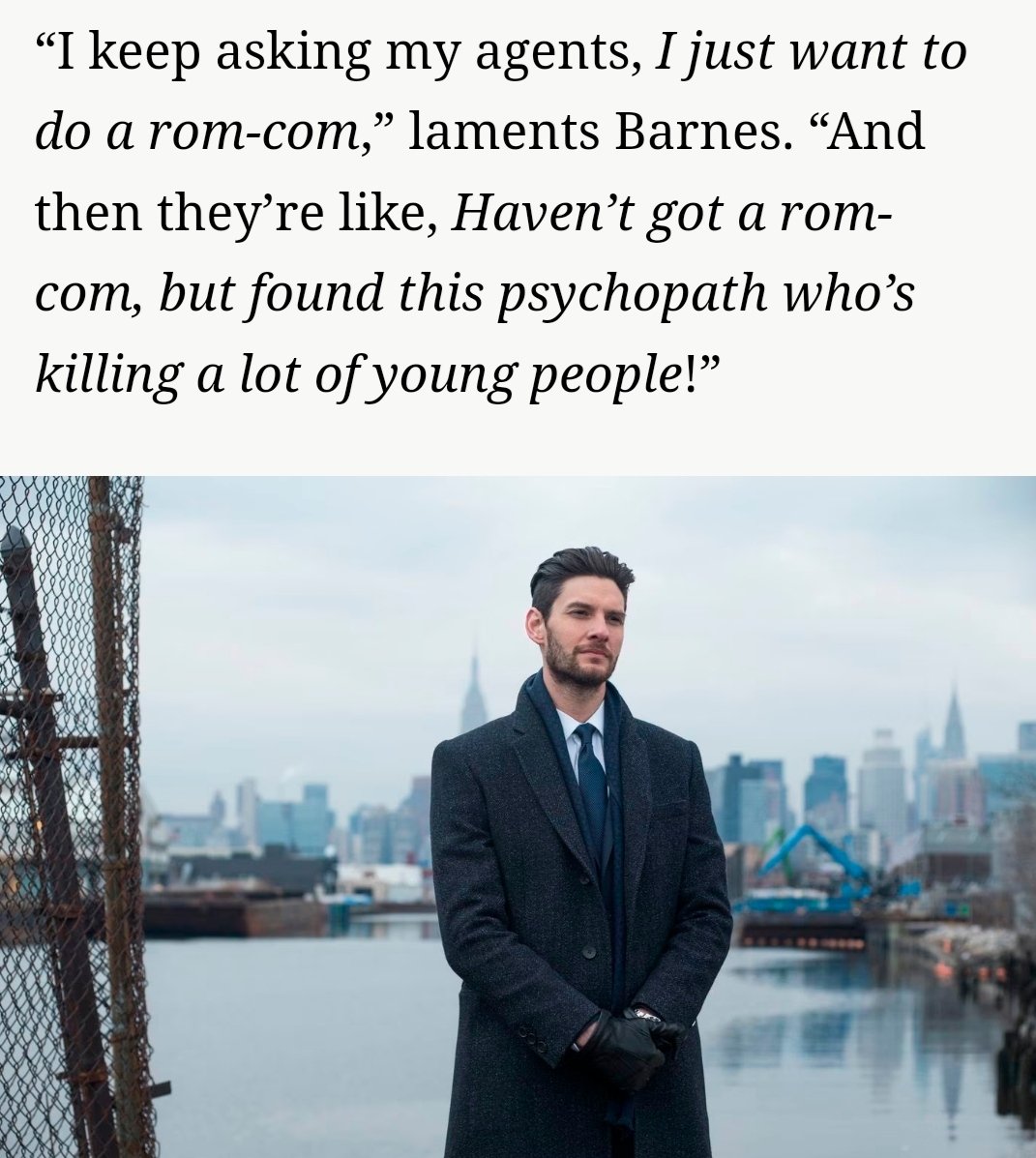 LET THIS MAN DO A ROMCOM OH MY GOD?????