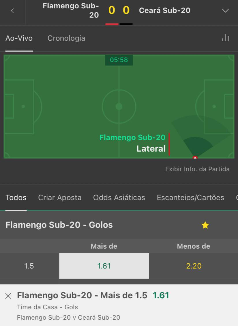 King Odds Altas 🦍👑 on Twitter "Brasileirão u20 🇧🇷 Brasil Flamengo vs