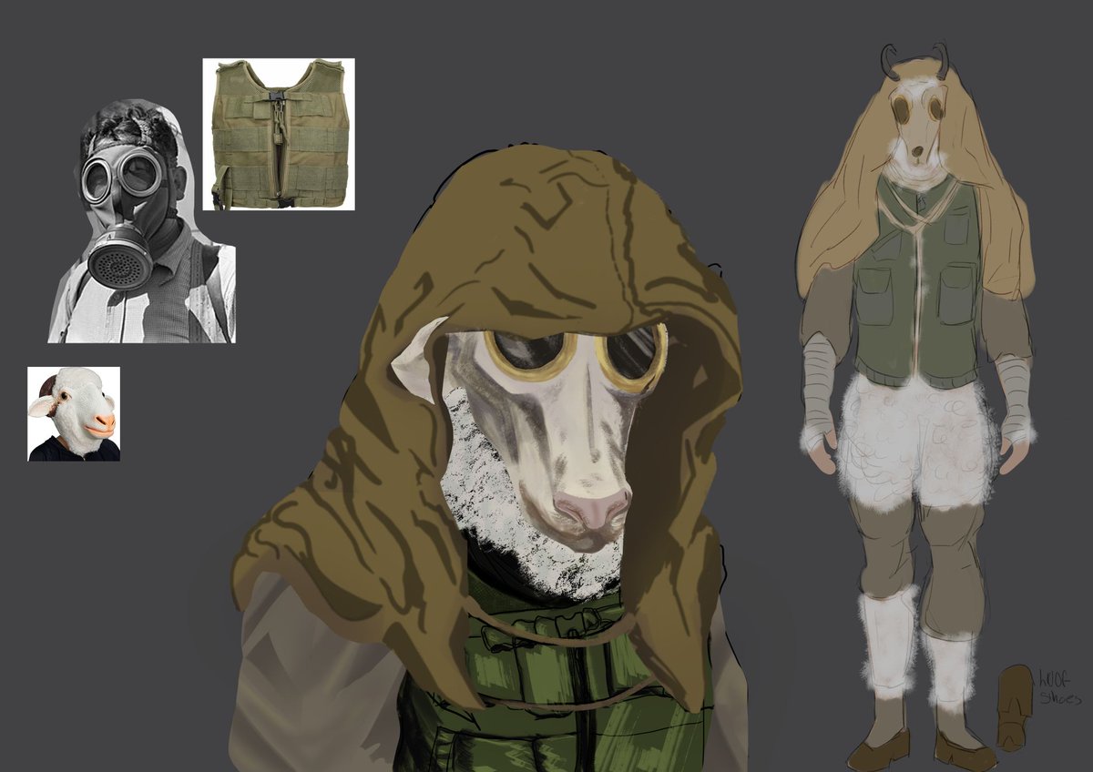 nattaii_'s tweet photo. Horror character design, of my in game killer https://t.co/BOVWEseA8R