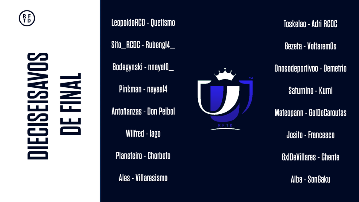CopaChorbo's tweet photo. ⚔️ Estos son los cruces de los DIECISEISAVOS de FINAL de la Copa del Chorbo!

🤔 ¿Quién crees que avanzará a octavos entre todos estes twitteros?

#CopaDelChorbo #LaCopaMola https://t.co/r5DdBGGbdD