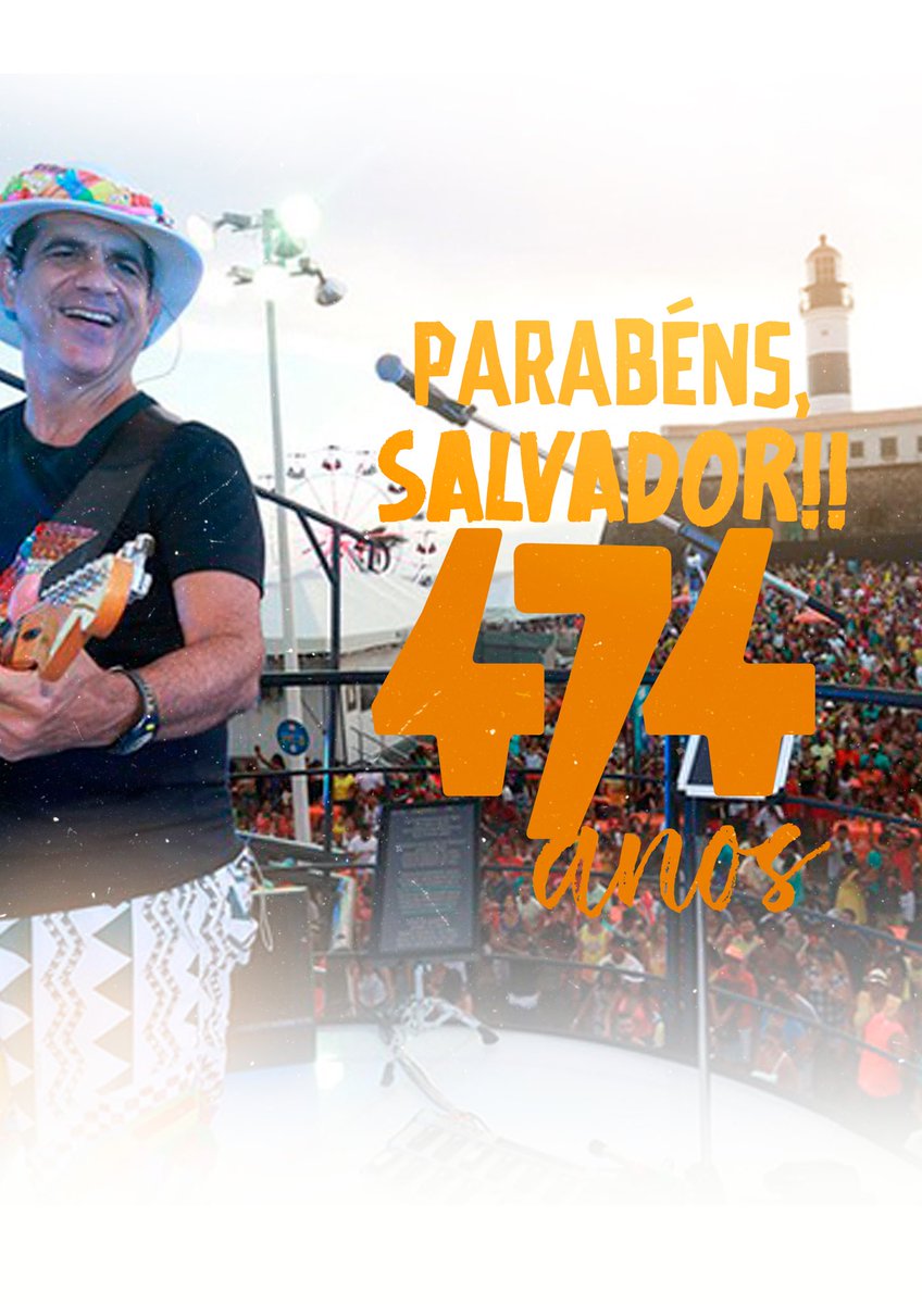 Hoje a capital da alegria está em festa. Parabéns, Salvador!!!