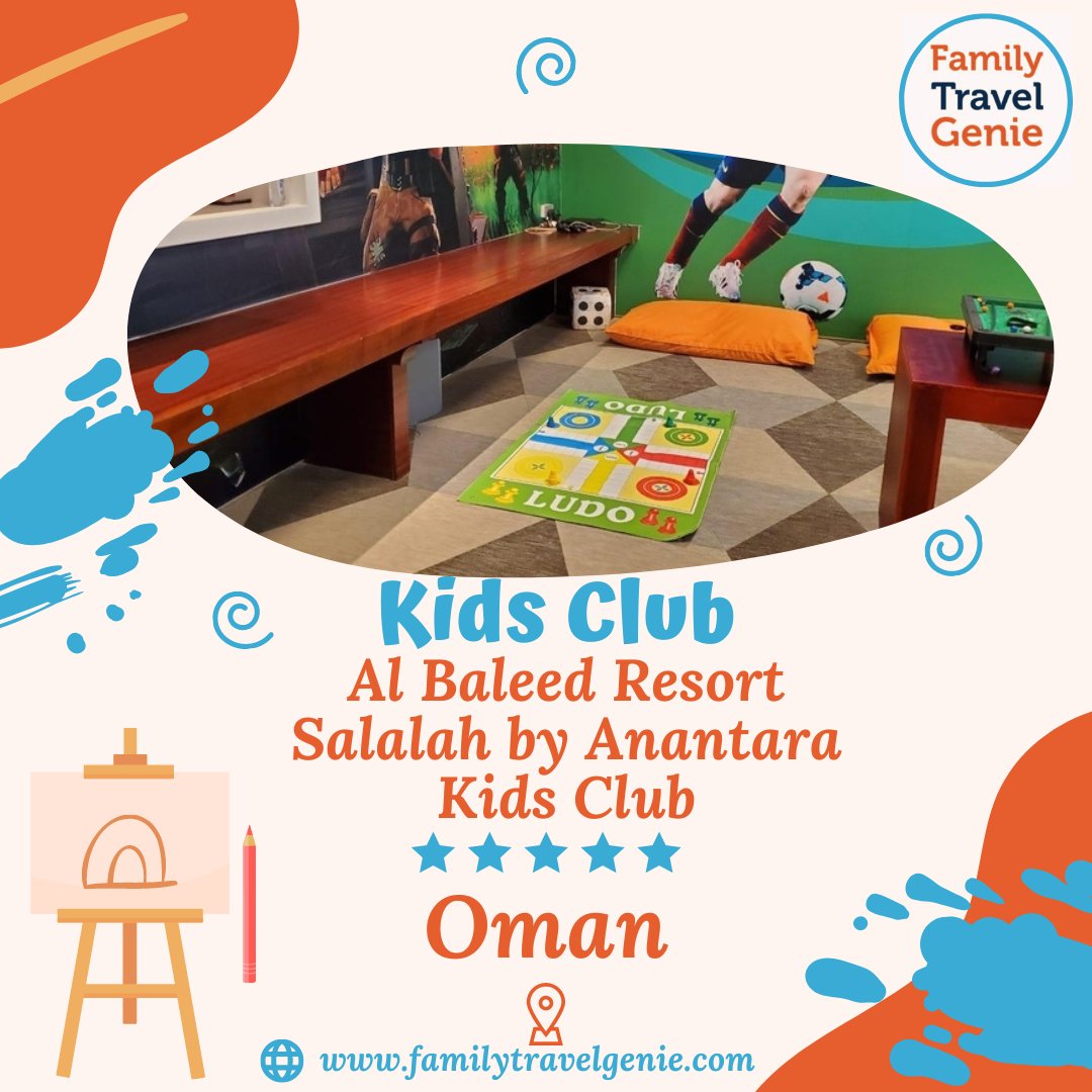 familytravelgen's tweet photo. There is two Kids Clubs at Al Baleed Resort Salalah by Anantara, the Kids Club and Teens Club, both of which open daily from 9am to 6pm. The Kids Club is easy to find, located next to the gym and tennis courts.
#familytravel #uaeblogger #travelwithus #travelwithkids https://t.co/9OVJok14TL