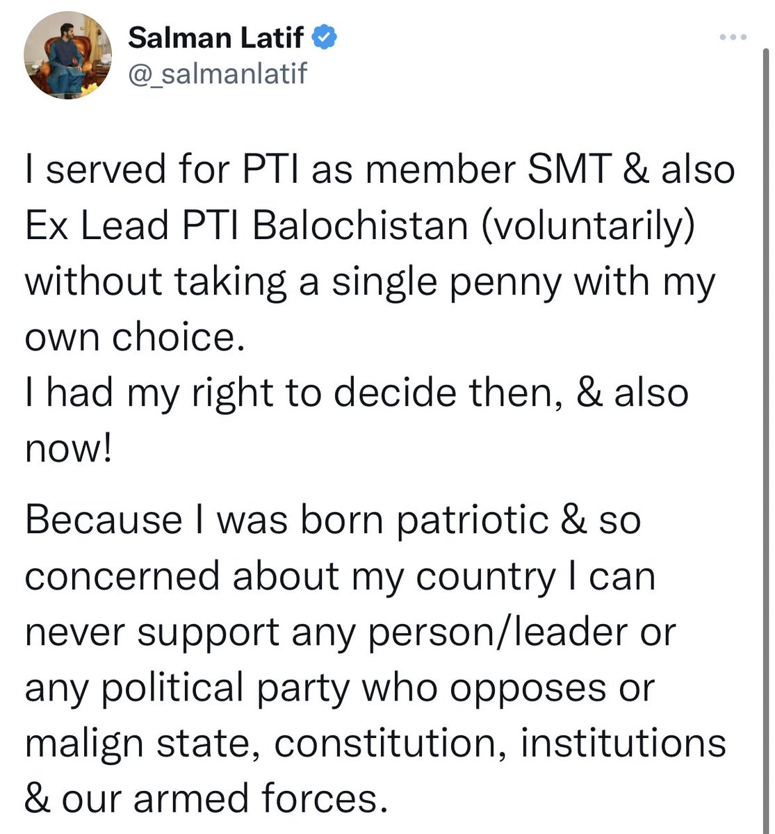 agentjay2009's tweet photo. One SMT member released out of so many arrested, his tweets below along with ex lead's tweet. 

I want to request you all to not judge my team members when they write something like this in tweets. Their testimonies later shall also not be considered authentic!  #BehindYouPTISMT https://t.co/AzMc89JAX9