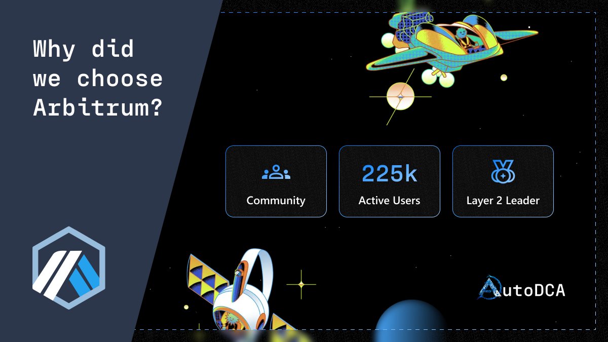 For those wondering why we are built on Arbitrum 🔽

✅ Amazing Community 
✅ 225k Active users 
✅ Layer2 leader

We’ve never been more bullish (💙,🧡)