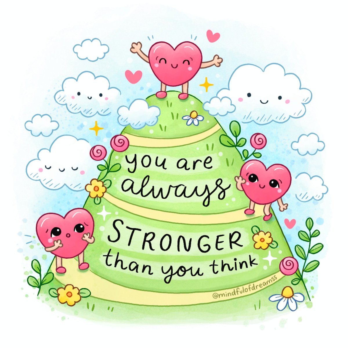 mindfuldreamss's tweet photo. You never know your full potential until you challenge yourself 🌞 #cuteart #illustration https://t.co/tQdQ6Z0pOE