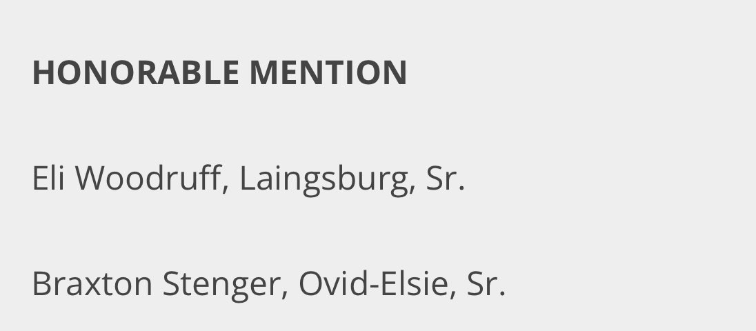 Big ups to our <a href="/ClayWittenberg/">Clay Wittenberg</a> <a href="/Log_Thompson25/">Logan Thompson</a> <a href="/BraxtonStenger/">Braxton Stenger</a> on earning all-area honors from <a href="/ArgusPreps/">Argus-Press Sports</a> We are so proud of you and all of your accomplishments!! #LTT