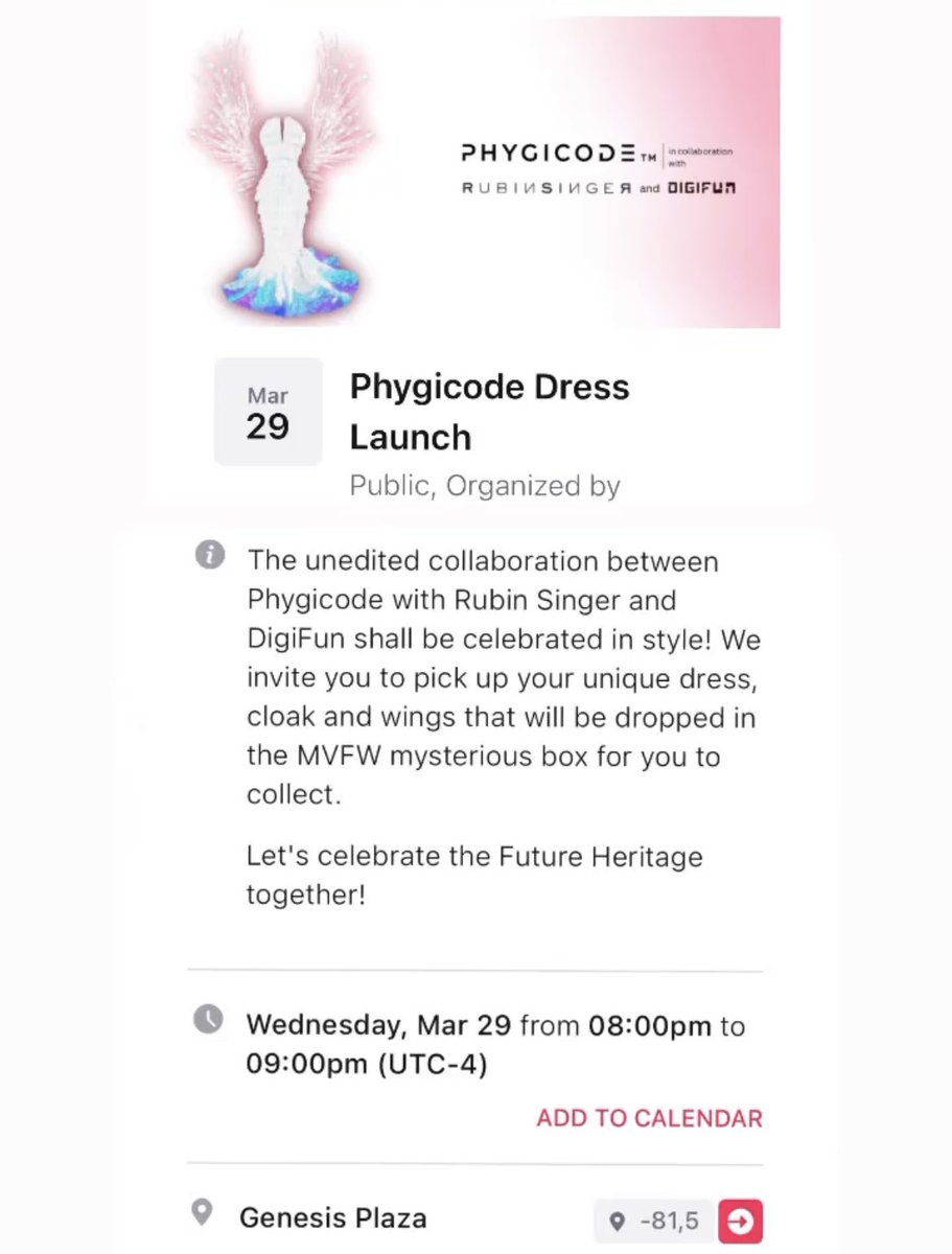 Don’t miss the launch of <a href="/phygicode/">Phygicode</a> dress!!! 😘🫶🏻