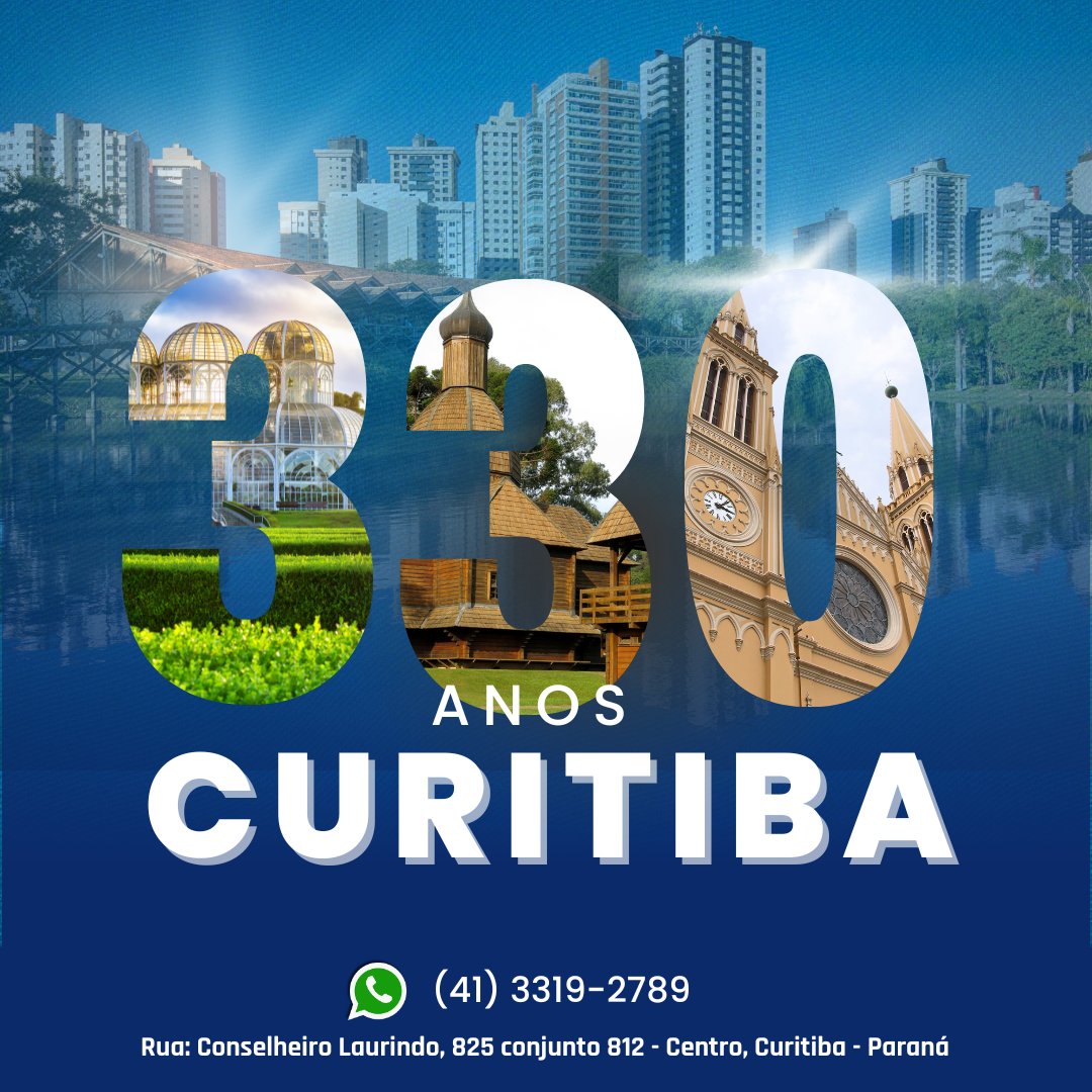 ConstrutoraRen2's tweet photo. Hoje é aniversário da nossa tal amada @curitiba_pmc 

330 Anos Curitiba!

#curitiba #aniversariocuritiba https://t.co/evGATRu8Si
