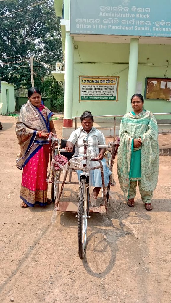 SSEPD2's tweet photo. Distribution of Tri-Cycles to  #PwDs at Sukinda Block of Jajpur District. @CMO_Odisha @Ashokpandabbsr 
#OdishaCares 
#Tricycle
#AidsAndAppliances
#LocomotorDisability
#DisabilityEmpowerment
#Jajpur
#BBSA
#DisabilityCare https://t.co/1k1IbhZt3N