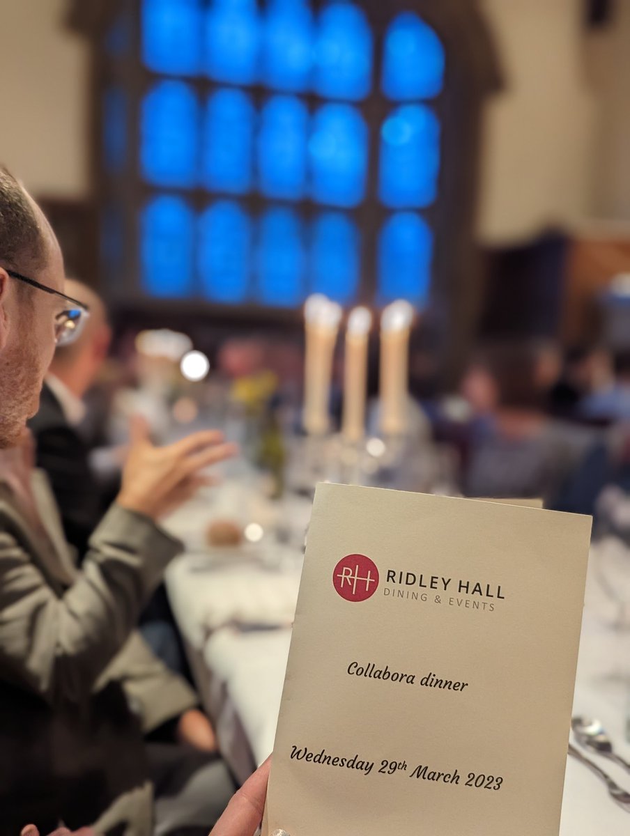Rounding up #COOLdays with a dinner at <a href="/RidleyHall/">Ridley Hall, Cambridge</a> Cambridge 🥂
