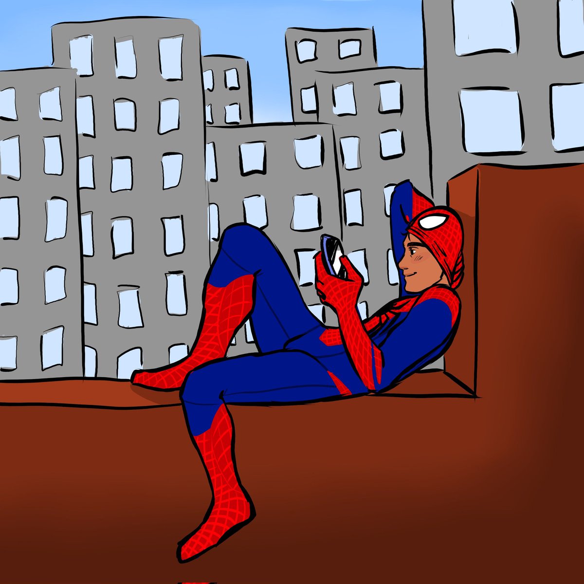 MiloMelos's tweet photo. small comm for @Staub_Engel 

the spidey guy !!! 

#SpiderMan https://t.co/AJ3VWTOYRv