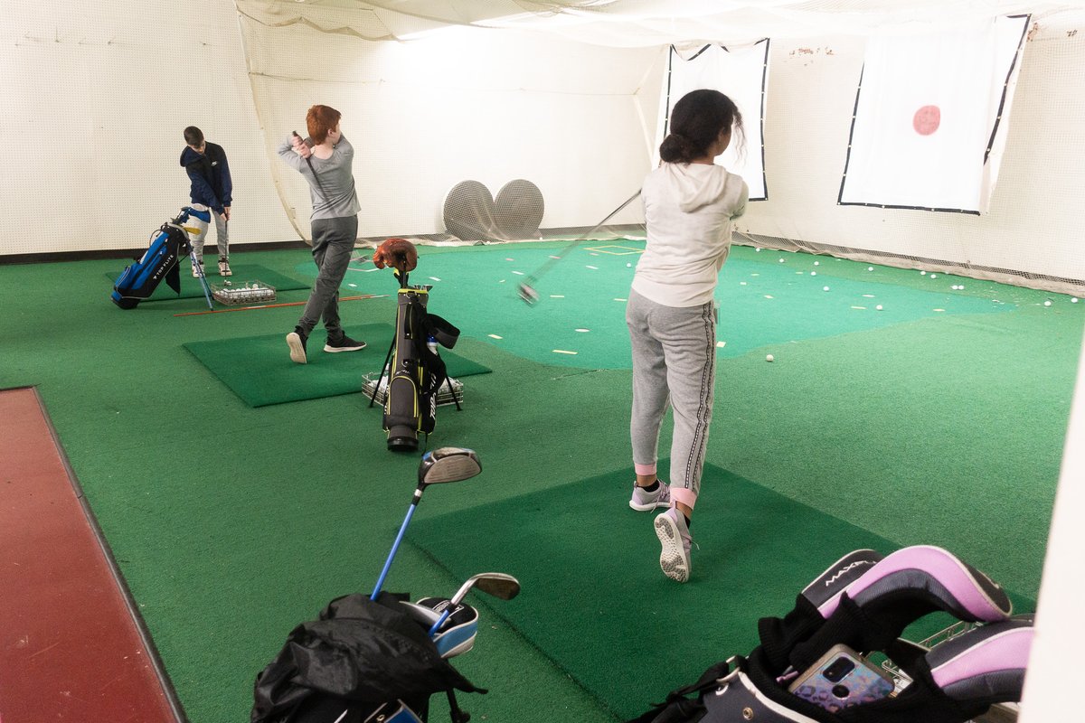 tftco's tweet photo. Spring programming kicked off last weekend with our first week of classes! Even though the weather sent us inside, our participants still enjoyed practicing their putting and full swing, and learning about respect, kindness and courtesy. https://t.co/XdMYjfXekB