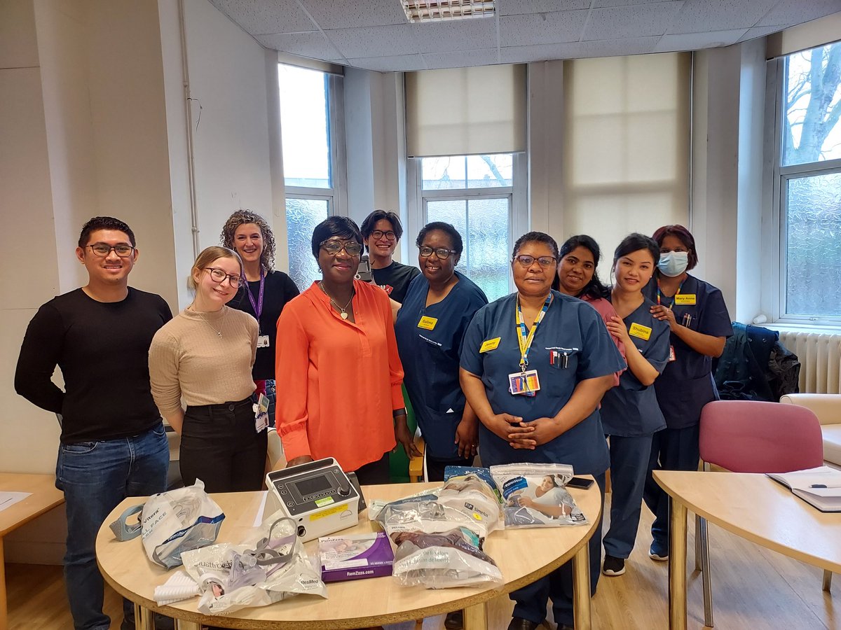 Walters2Carole's tweet photo. NIVs training at St Pancras Rehabilitation Unit today in partnership with Royal Free Hospital. A truely amazing training programme expertly delivered by Margherita Messere Thank you Mary Anne and Salima -SPRU Interim Lead Nurses #CIAS #CNWL #PartnershipWorking https://t.co/Q0ywCKUJWb