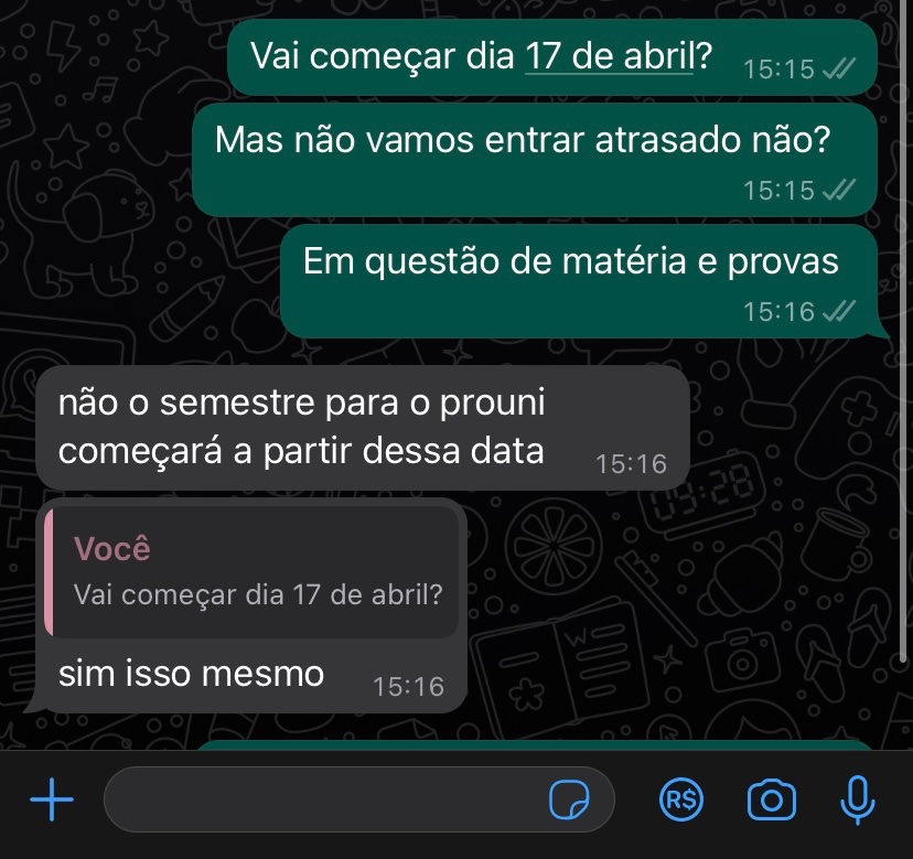 Luuh_s7's tweet photo. Boa tarde??¿ não entendi foi  nada prouni https://t.co/eADhd5wJ7y