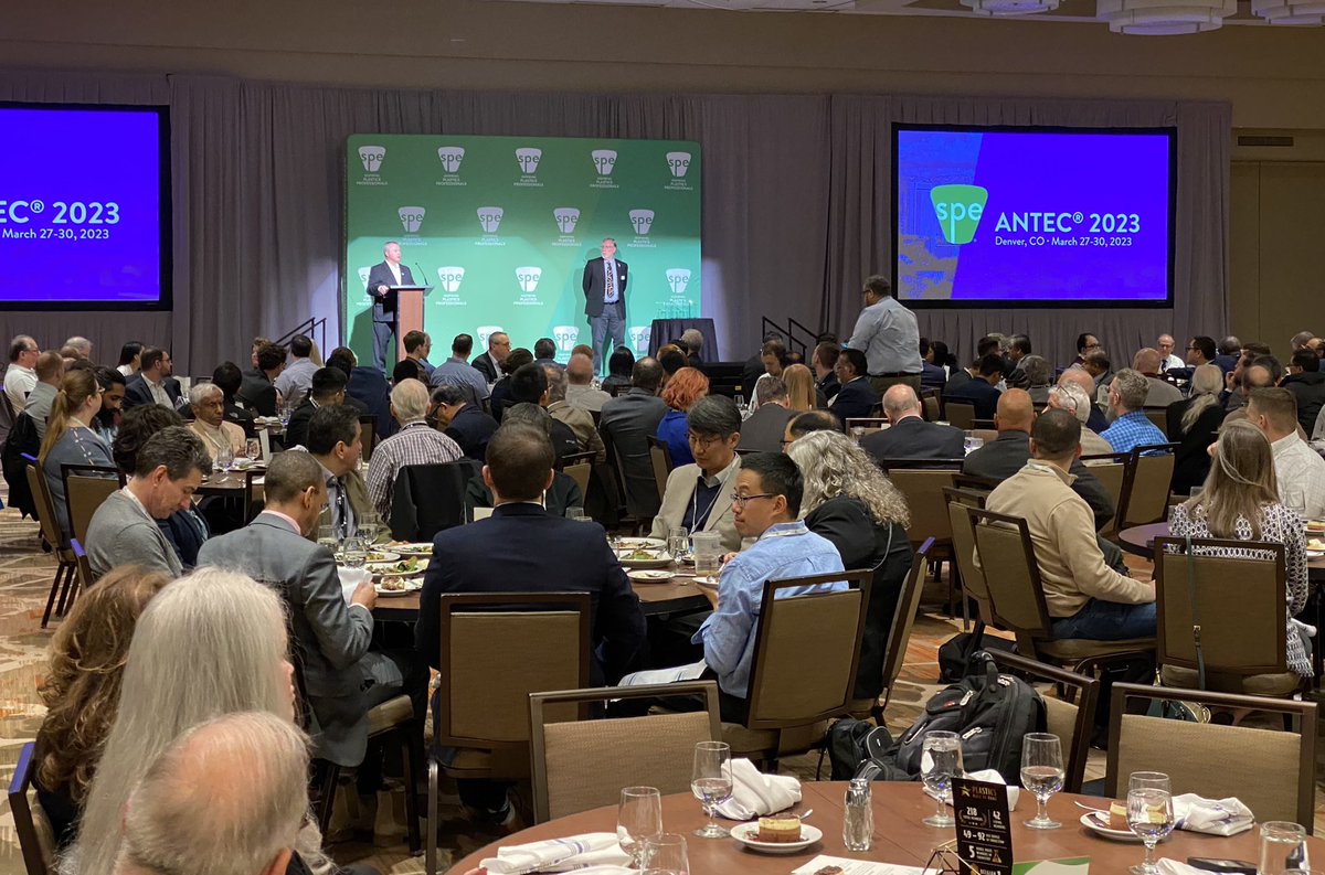 4SPE_Plastics's tweet photo. Celebrating the amazing work of our SPE Members at the Honors and Awards Luncheon at #ANTEC23 https://t.co/qkEOnxk0lP