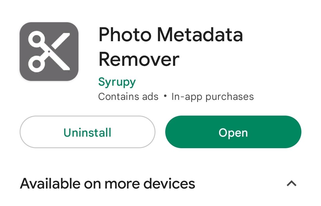 abornaei's tweet image. دوستان پیشنهاد میکنم برای امنیت بیشتر در #توییتر قبل از ارسال هر عکس، به کمک این اپلیکیشن یا اَپهای مشابه، ابتدا #متادیتا ی عکسهای خودتون رو پاک کنید و بعد عکس رو ارسال کنید. عملکرد بسیار ساده ای هم داره، قطعا اینجوری امنیت بیشتری خواهید داشت...
#EXIF 
#PhotoMetadataRemover