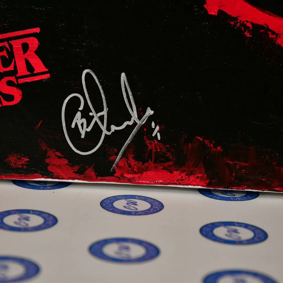 CWSportsMem's tweet photo. Joseph Quinn "EDDIE" SIGNED hand painted Original canvas  1/1 !!!
#StrangerThings

Limited Edition Signed 12x16s available (LE#/10)

ORIGINAL CANVAS $1500 CAD
Loose 12x16 (#2-9) $225
(#1, 10) $250
FRAMED 12x16 suede matting and laser etched name bar $350

+ shipping if needed 📦 https://t.co/jnsSbzy43J