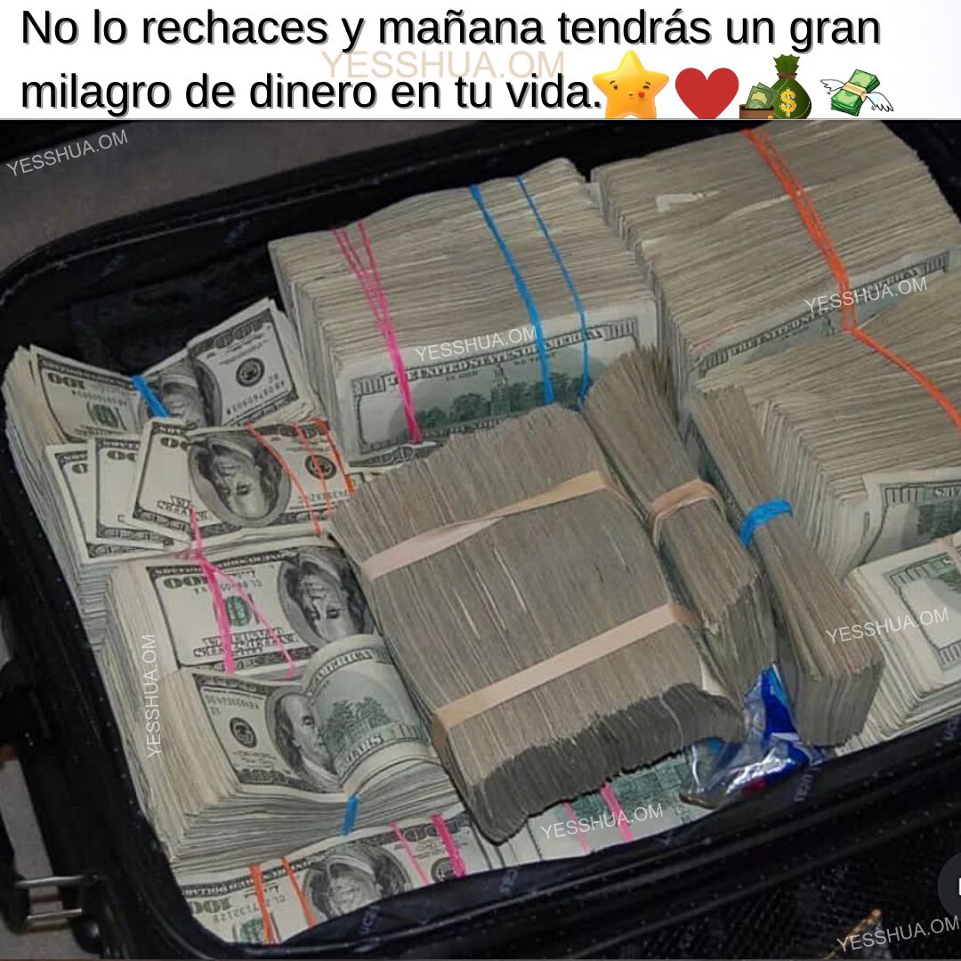 Yesshuaom's tweet photo. #dinero #prosperidad #exito #hechoesta #Tendencias https://t.co/XpUQwQ4mSo